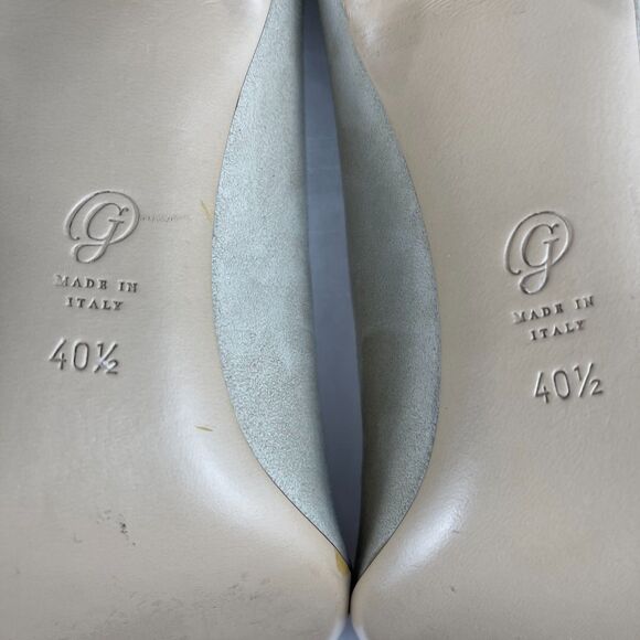 M.Gemi Women's Pumps US 9.5/EU 40.5 Taupe Suede Pointed Toe Stiletto Heels Italy - Picture 12 of 15